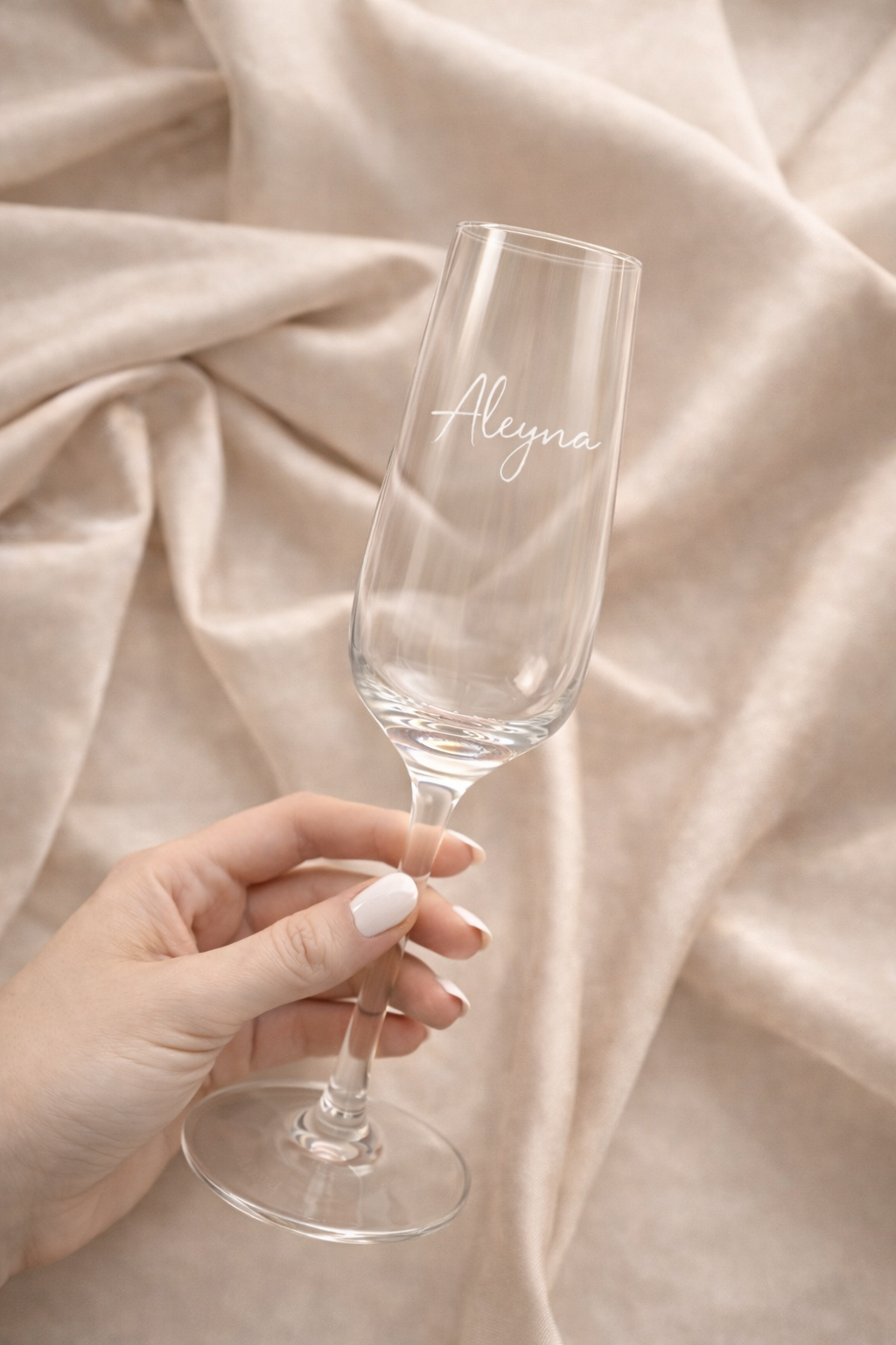 Sekt/Weinglas mit Namen